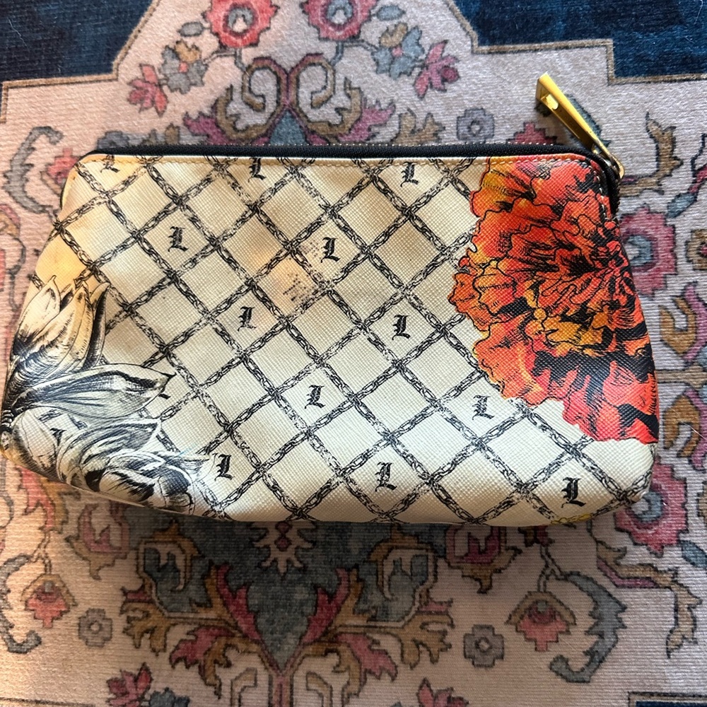 L.A.M.B Gwen Stefani Marigold cosmetic bag